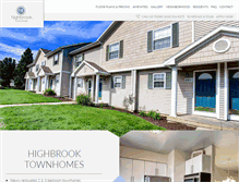 Tablet Screenshot of highbrooktownhomes.com